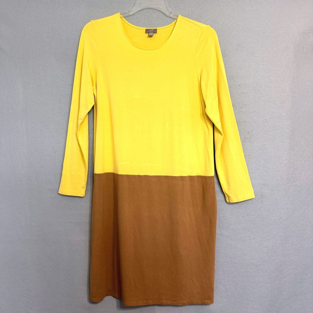 J.Jill Colorblock Minimalist Women's Sheath Dress Size M Stretch Classic Luxury